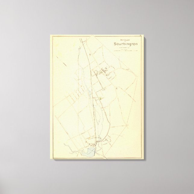 Southington Borough Canvas Print (Front)