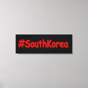 "#SouthKorea" Cute Design. Buy Now Canvas Print