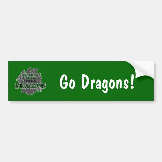 Southlake Carroll Dragons - Southlake, TX Bumper Sticker (Front)
