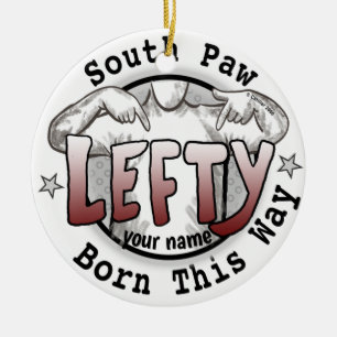 Southpaw Left Handed ornament