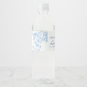 Southport Boothbay Maine Wedding Water Bottle Label