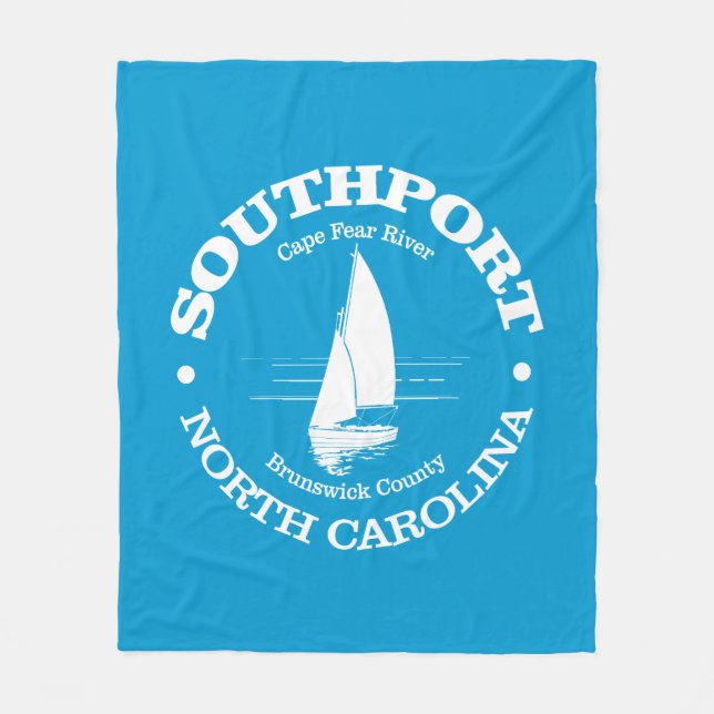 Southport (sailboat) fleece blanket (Front)