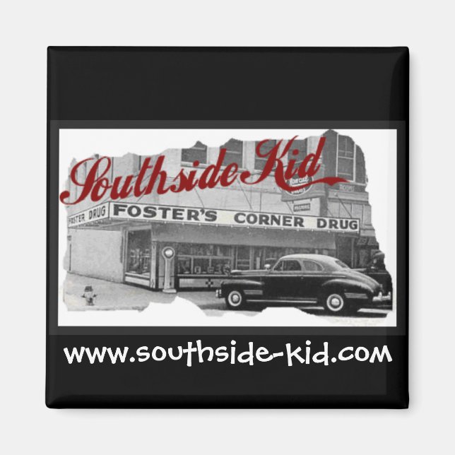 Southside Kid Square Car Magnet (Front)