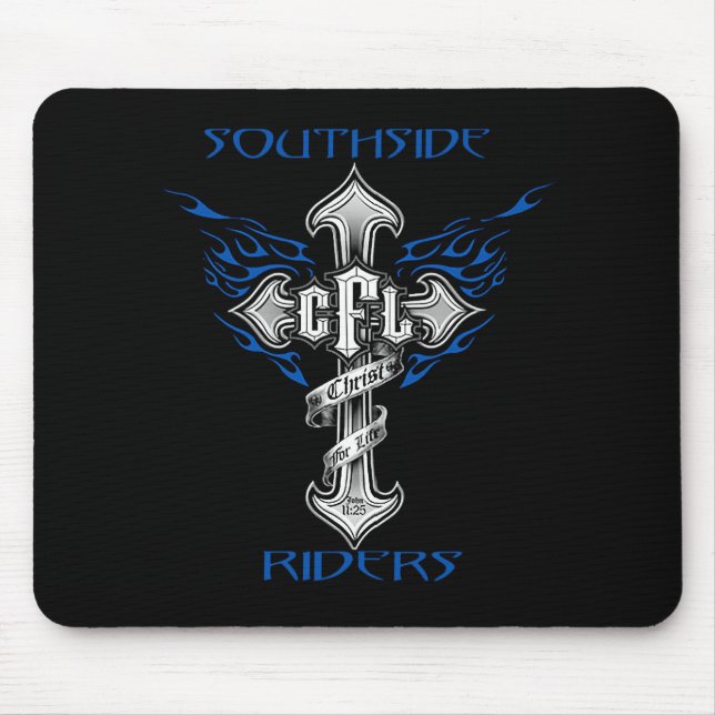 Southside Riders Mouse Pad Black (Front)