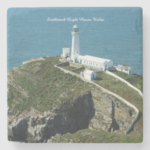 Southstack Light House Wales. Stone Coaster