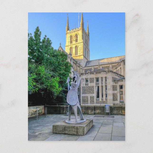 Southwark Cathedral, London UK Postcard (Front)