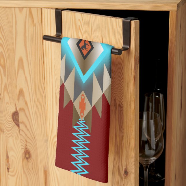 Southwest 3 - changeable colour tea towel (Thirds Fold)