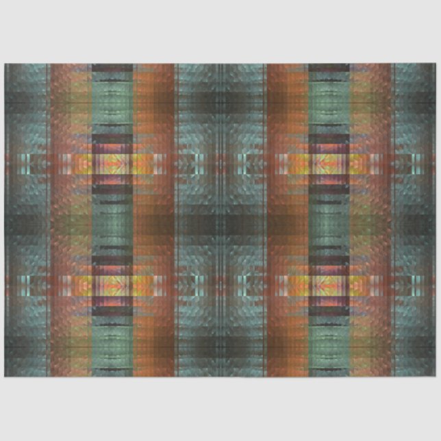 Southwest Abstract Woven Pattern Decoupage Tissue Paper (Front)