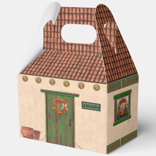 Southwest Adobe and Terracotta Tile House Design Favour Box