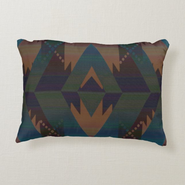 Southwest Aztec Decorative Pillow (Back)