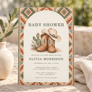 Southwest Baby Shower  Invitation