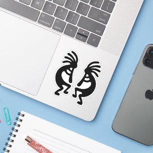 Southwest Black Silhouette Kokopelli Shape
