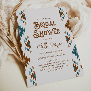Southwest Bridal Shower Invitation   Western