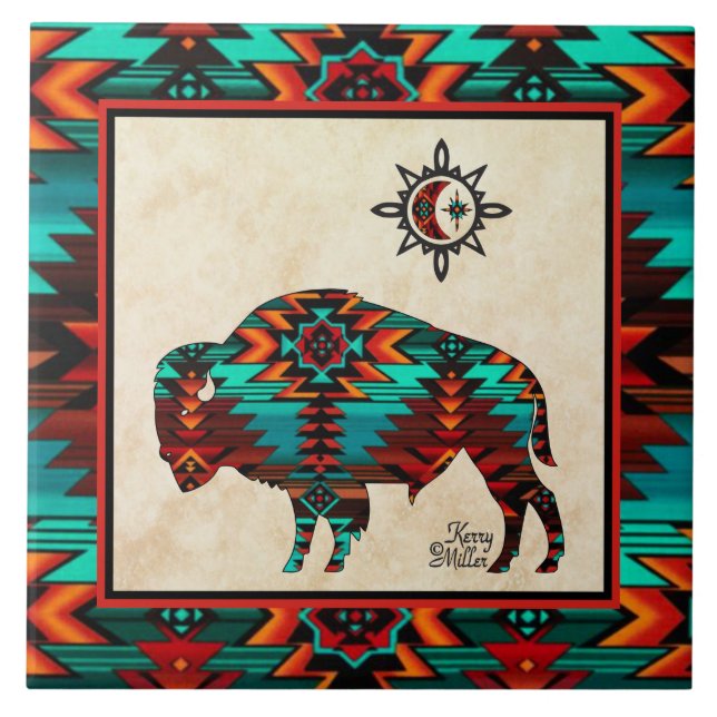 Southwest Buffalo CERAMIC TILE (Front)