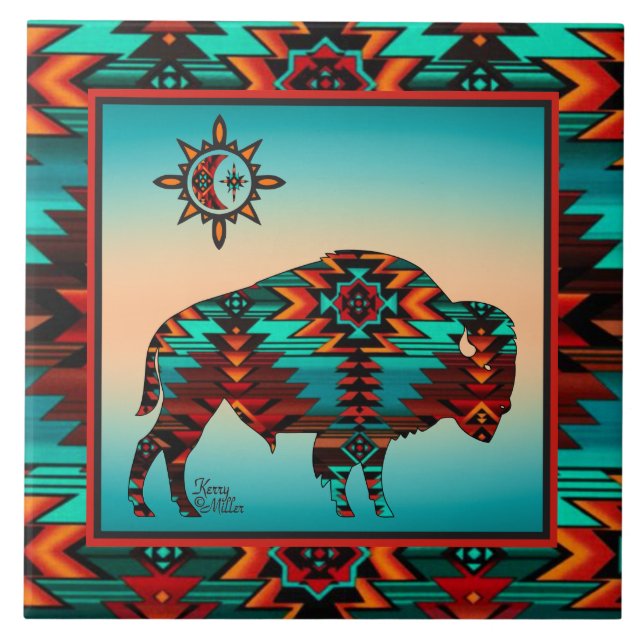 Southwest Buffalo CERAMIC TILE (Front)