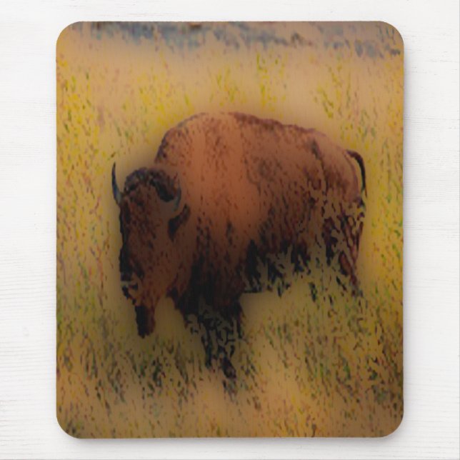 'Southwest Buffalo of the Prarie' Mouse Pad (Front)