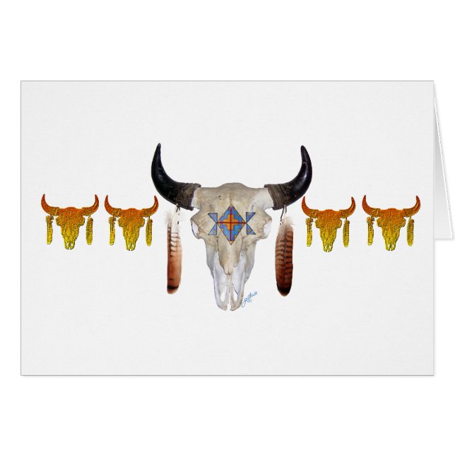 Southwest Buffalo Skull (Front Horizontal)