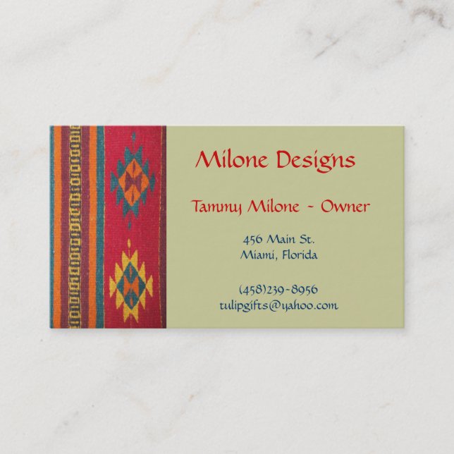 Southwest Business Card (Front)