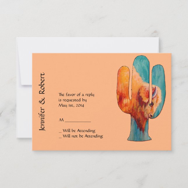 Southwest Cactus and Buffalo Response (Front)