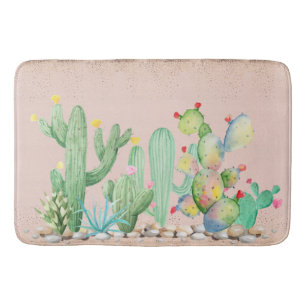 Southwest Cactus Bath Mat