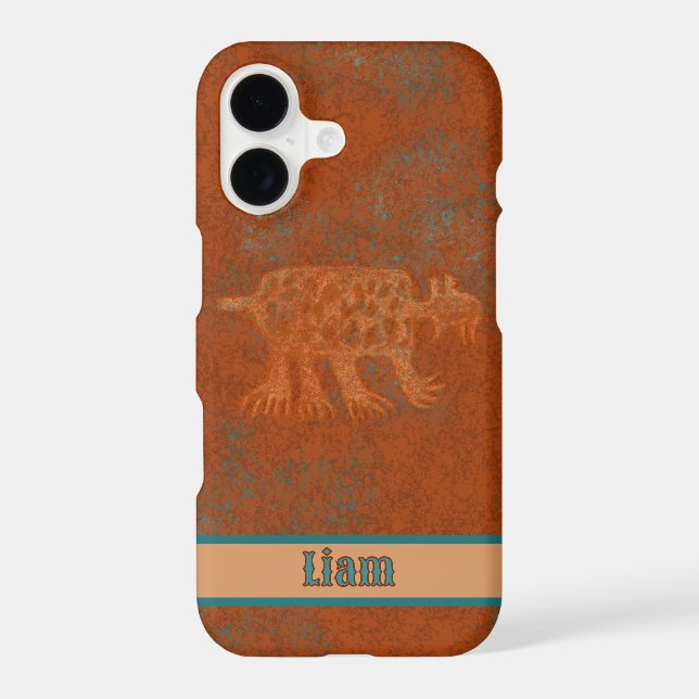 Southwest Canyons Bobcat Petroglyph Personalized (Back)