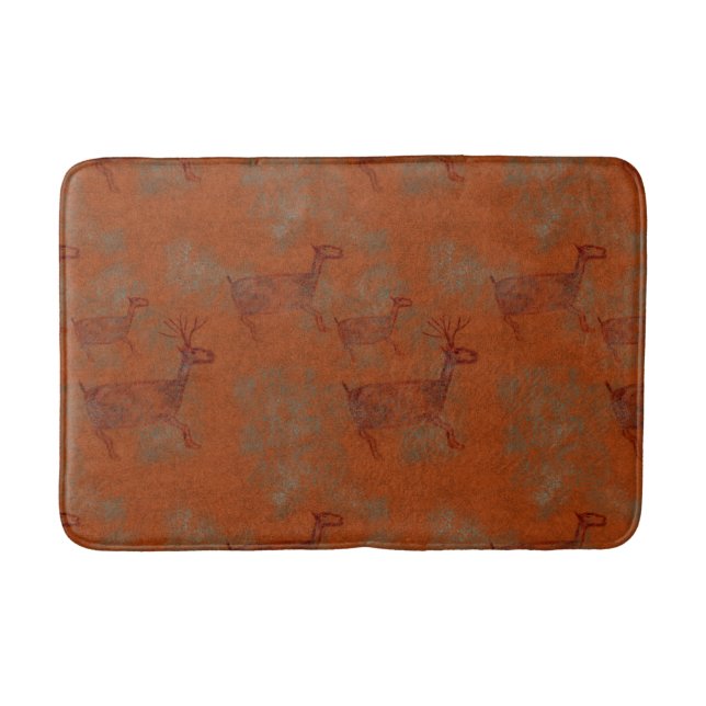Southwest Canyons Petroglyphs Bath Mat (Front)