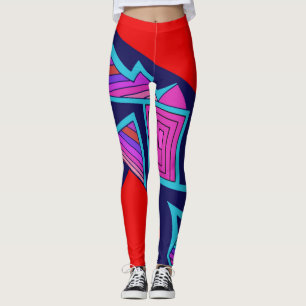 Southwest Cat Aerobic Leggings