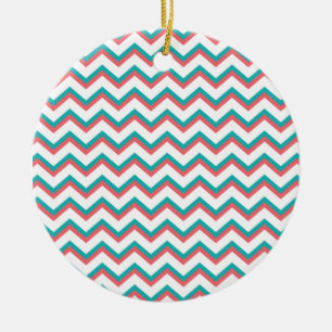 Southwest Chevron Pattern Ceramic Tree Decoration