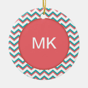 Southwest Chevron Pattern Ceramic Tree Decoration