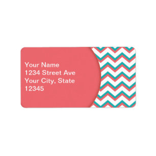 Southwest Chevron Pattern Label