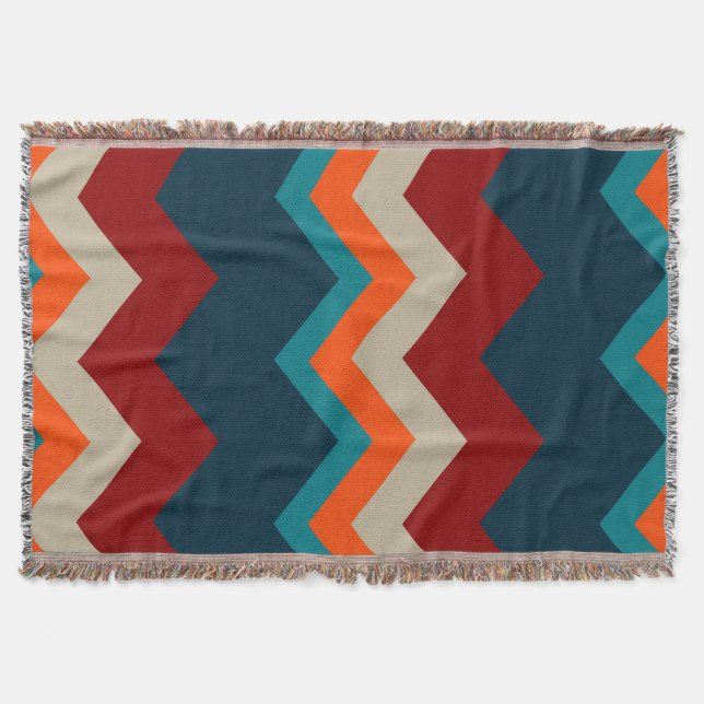 Southwest Chevron Throw Blanket (Front)