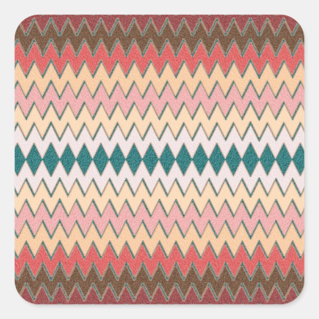 Southwest Chevron Zigzag Stickers 20/sheet (Front)
