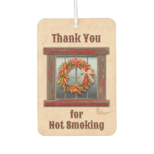 Southwest Chile Ristra Wreath Red Window Custom Car Air Freshener