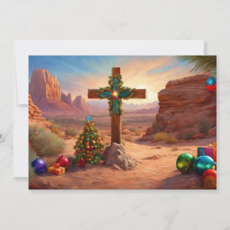 Southwest Christmas Card Personalized
