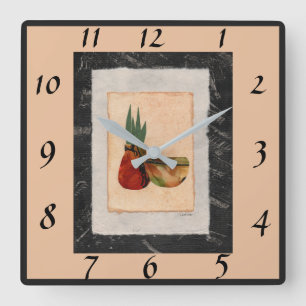 Southwest Collage Square 2 Wall Clock