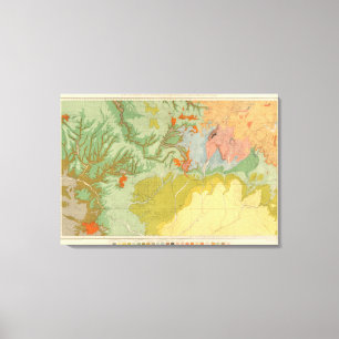 Southwest Colorado and Parts of New Mexico Canvas Print