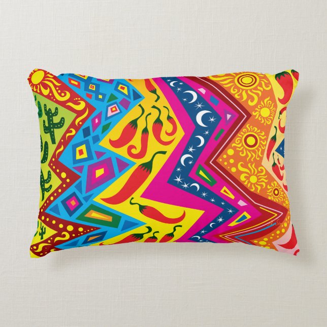 Southwest Desert Pattern Decorative Cushion (Front)