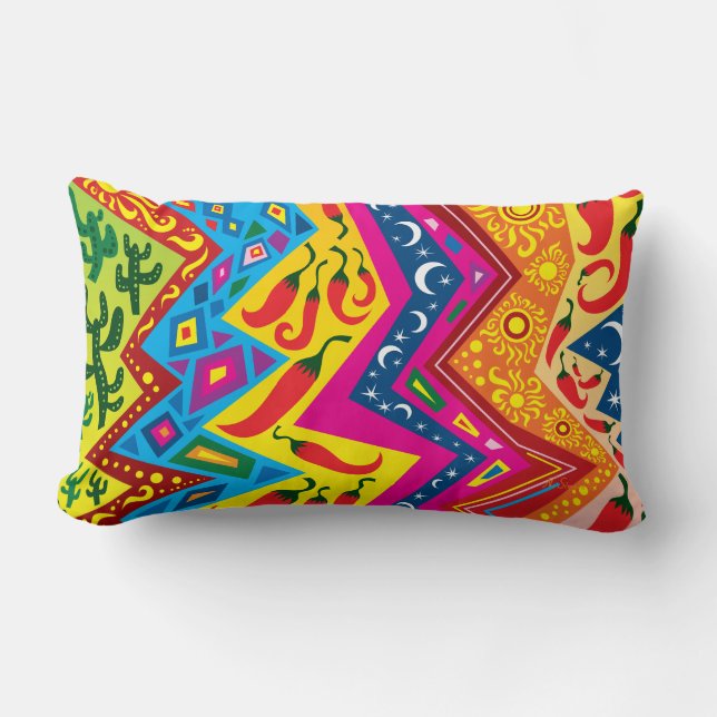 Southwest Desert Pattern Lumbar Cushion (Front)