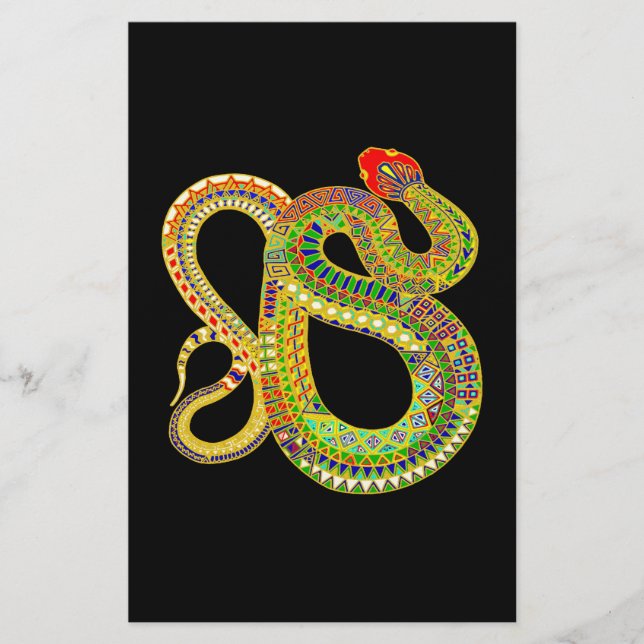 Southwest Desert Rattler Stationery (Front)