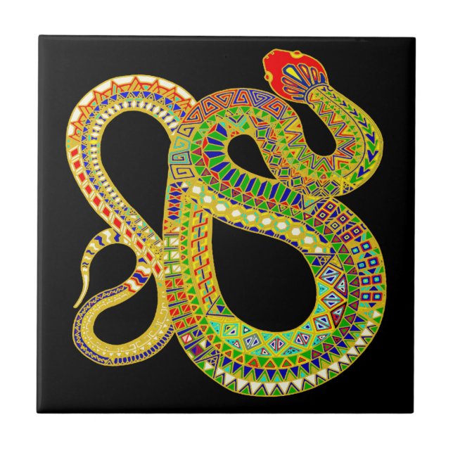 Southwest Desert Rattler Tile (Front)