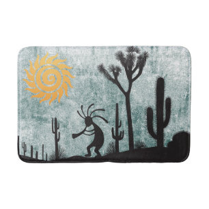 Southwest Desert Sun Kokopelli Bath Mat