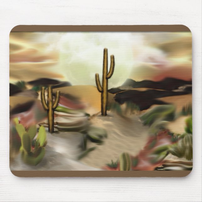 Southwest Desert Sunrise Mouse Pad (Front)