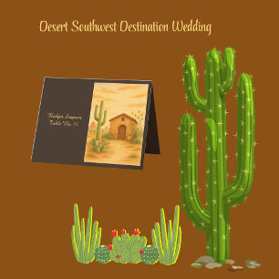 Southwest Desert Terracotta Wedding guest Card