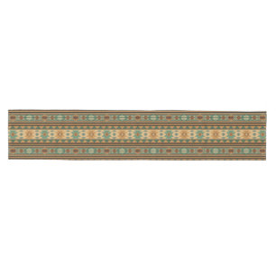 Southwest Design Green Brown Tan Medium Table Runner