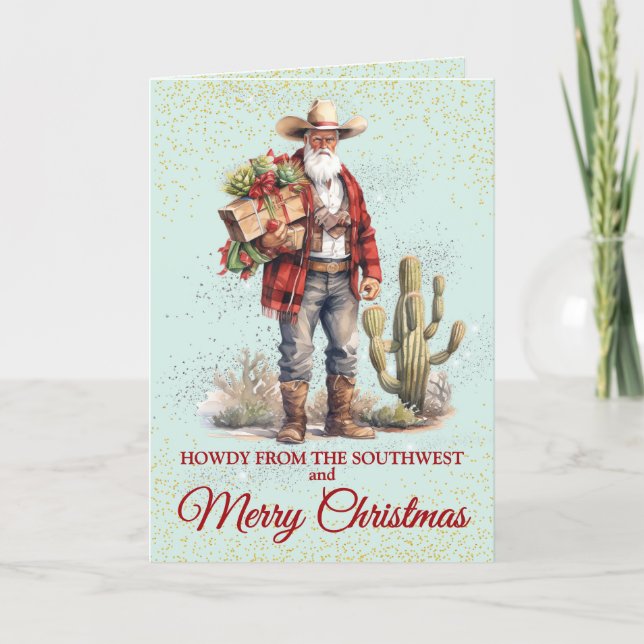Southwest Dessert Christmas Card (Front)