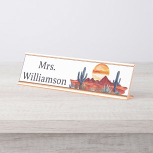 Southwest Educator Teacher Desk Name Plate