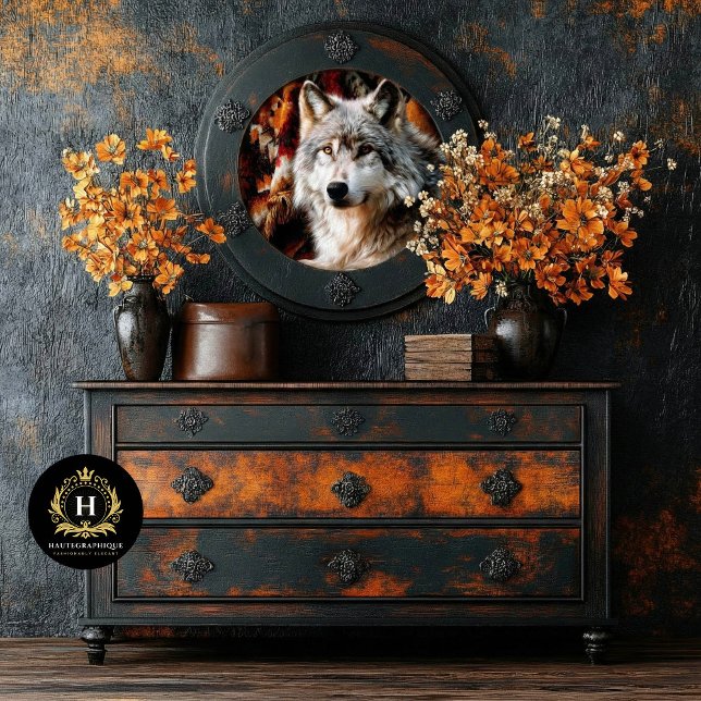 Southwest Ember Wolf Portrait Tissue Paper (Creator Uploaded)