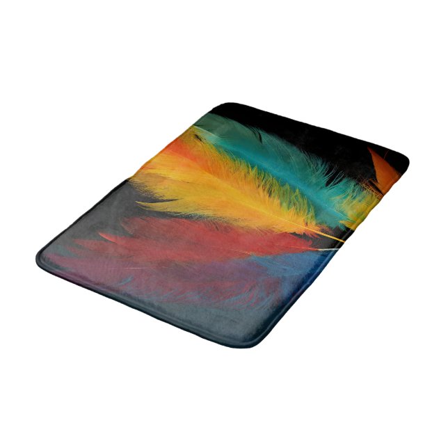 Southwest Feather Abstract Bath Mat (Angled)