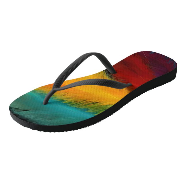 Southwest Feather Abstract  Jandals (Angled)