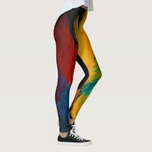 Southwest Feather Abstract  Leggings